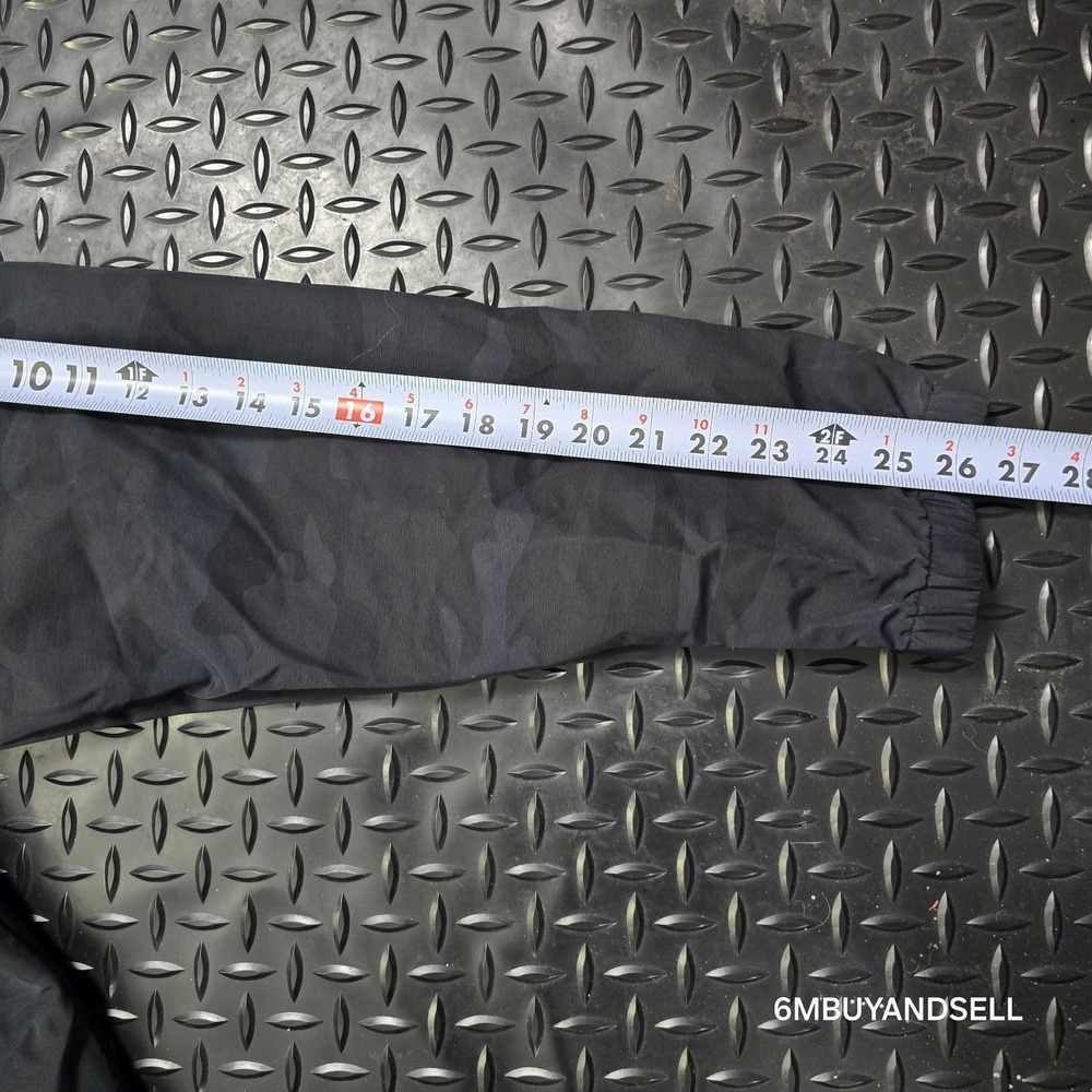 Banging Gears Camo Anorak‎ Jacket Large Black Nylon Hooded Windbreaker USA - Picture 6 of 10